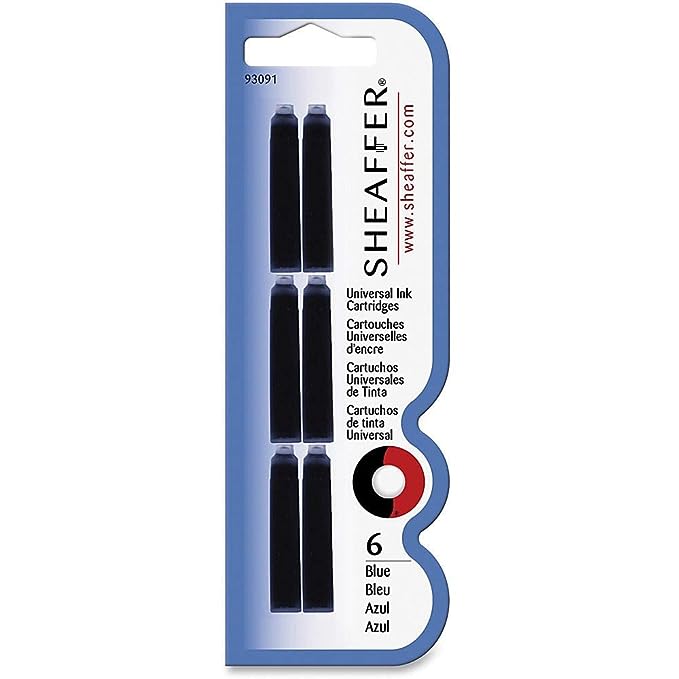 SHEAFFER Pack of 6 - Skrip Universal Blue Ink Cartridges