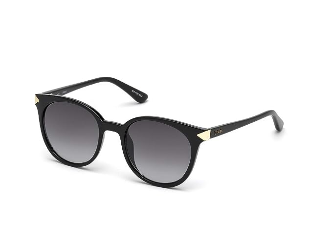 GUESS None Round Unisex Sunglasses - (GUESS WOMEN S7550 01B 52 SUNGLASSES|52|GREY GRADED Color Lens)