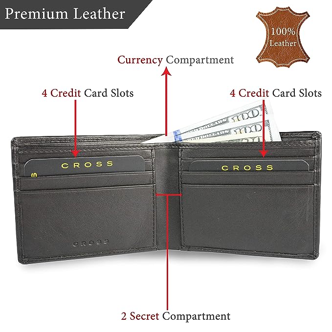 Cross Oak Brown Men's Wallet (AC018068-6)