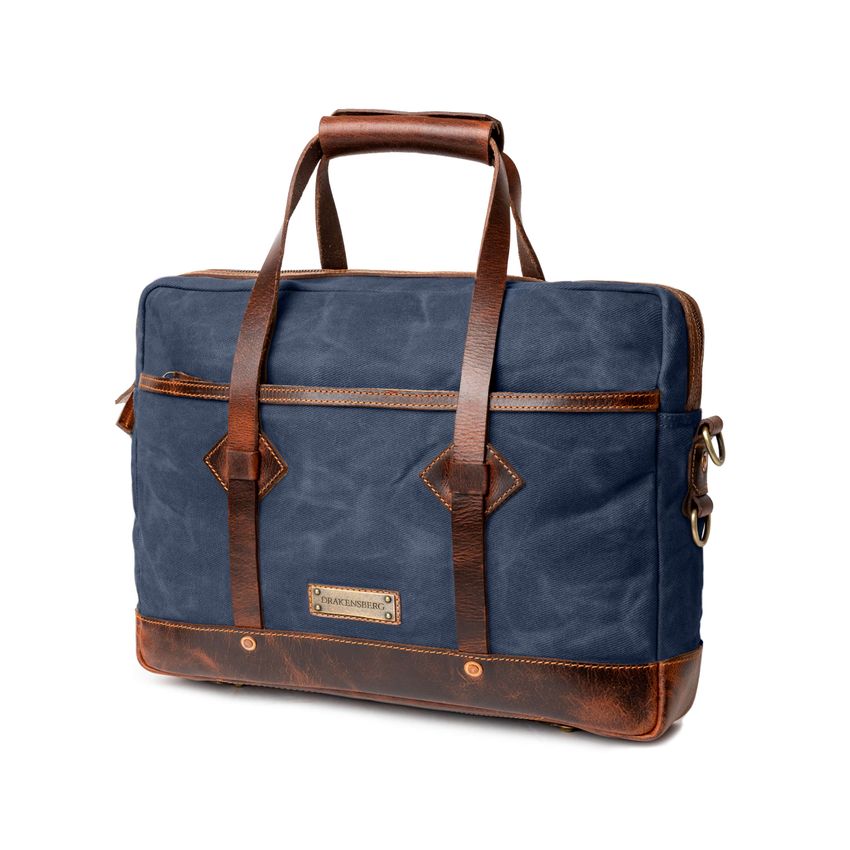 DRAKENSBERG Briefcase »Noah« Ocean-Blue