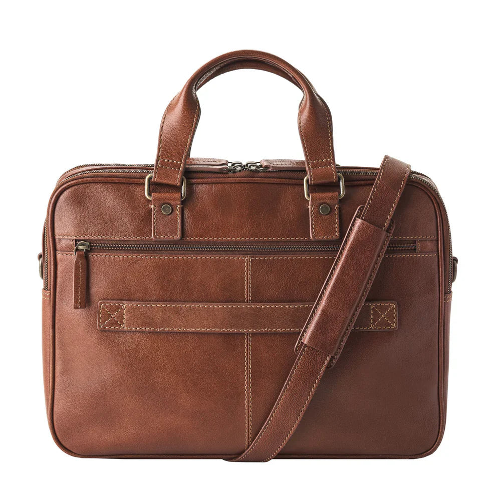 DRAKENSBERG Briefcase »Aurelio« Chestnut-Brown