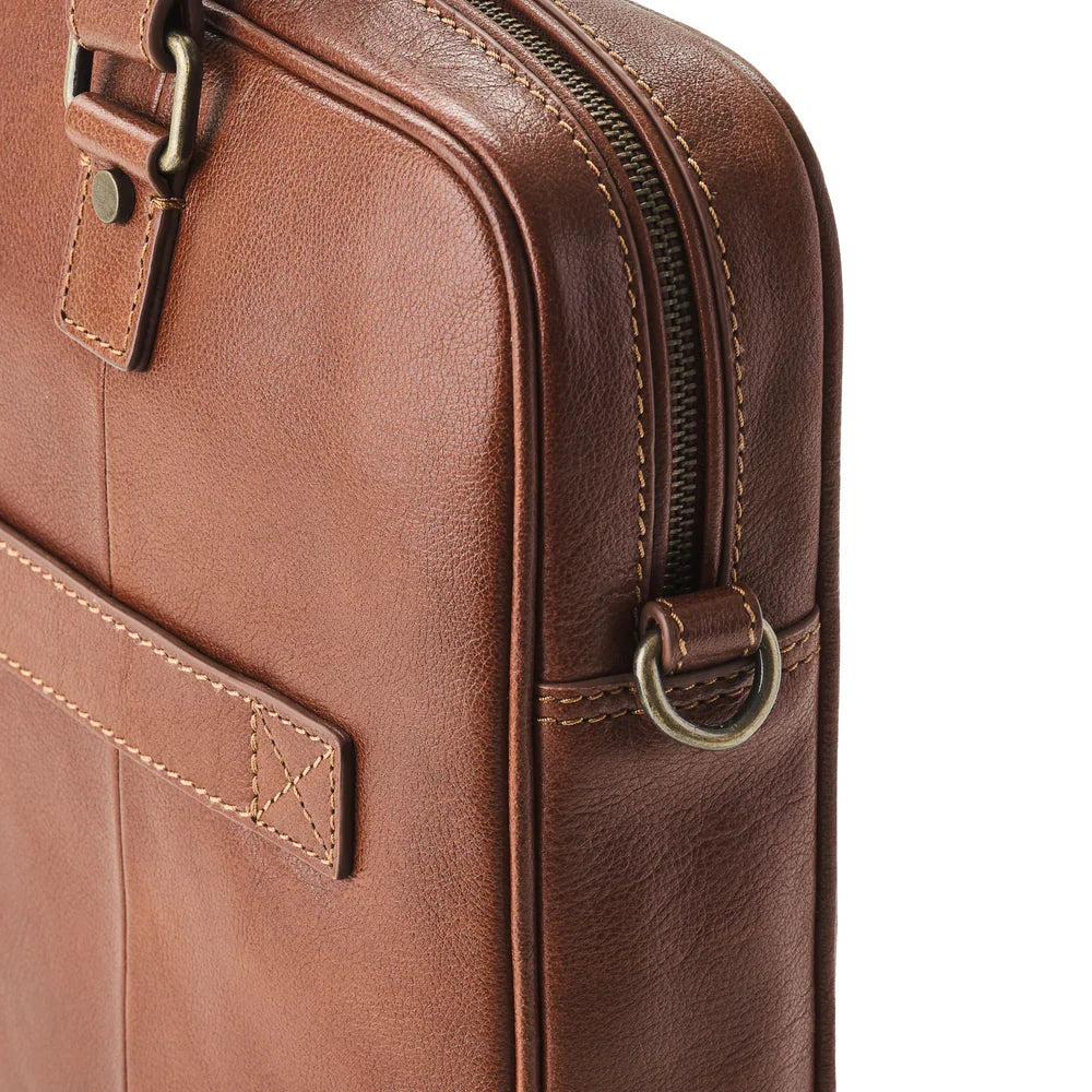 DRAKENSBERG Briefcase »Marlon« Chestnut-Brown