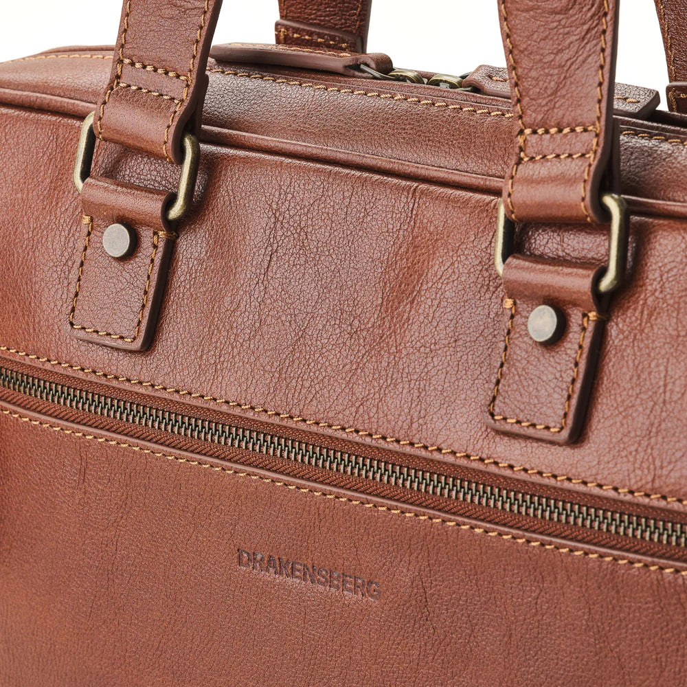 DRAKENSBERG Briefcase »Marlon« Chestnut-Brown