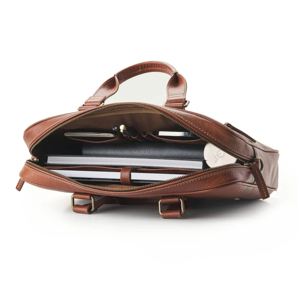 DRAKENSBERG Briefcase »Marlon« Chestnut-Brown