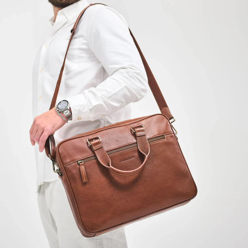 DRAKENSBERG Briefcase »Marlon« Chestnut-Brown