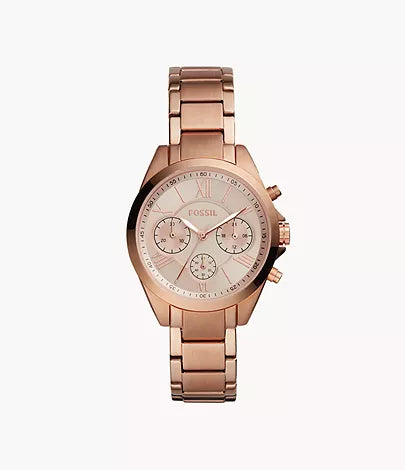 Fossil Modern Courier Midsize Chronograph Rose-Gold-Tone Stainless Steel Watch