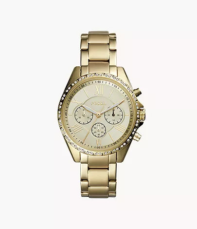 Fossil Modern Courier Chronograph Gold-Tone Stainless Steel Watch