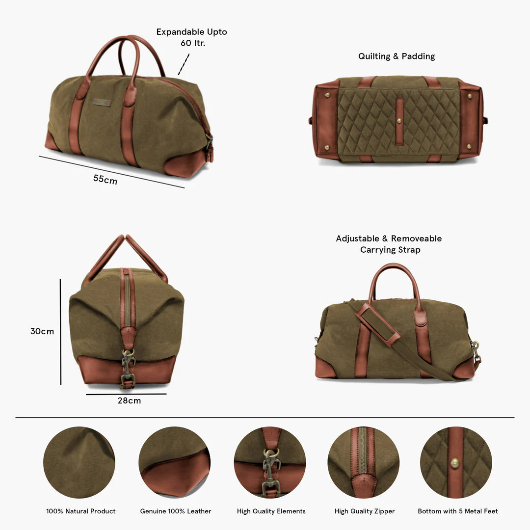 DRAKENSBERG Duffle bag »David« M Olive-Green