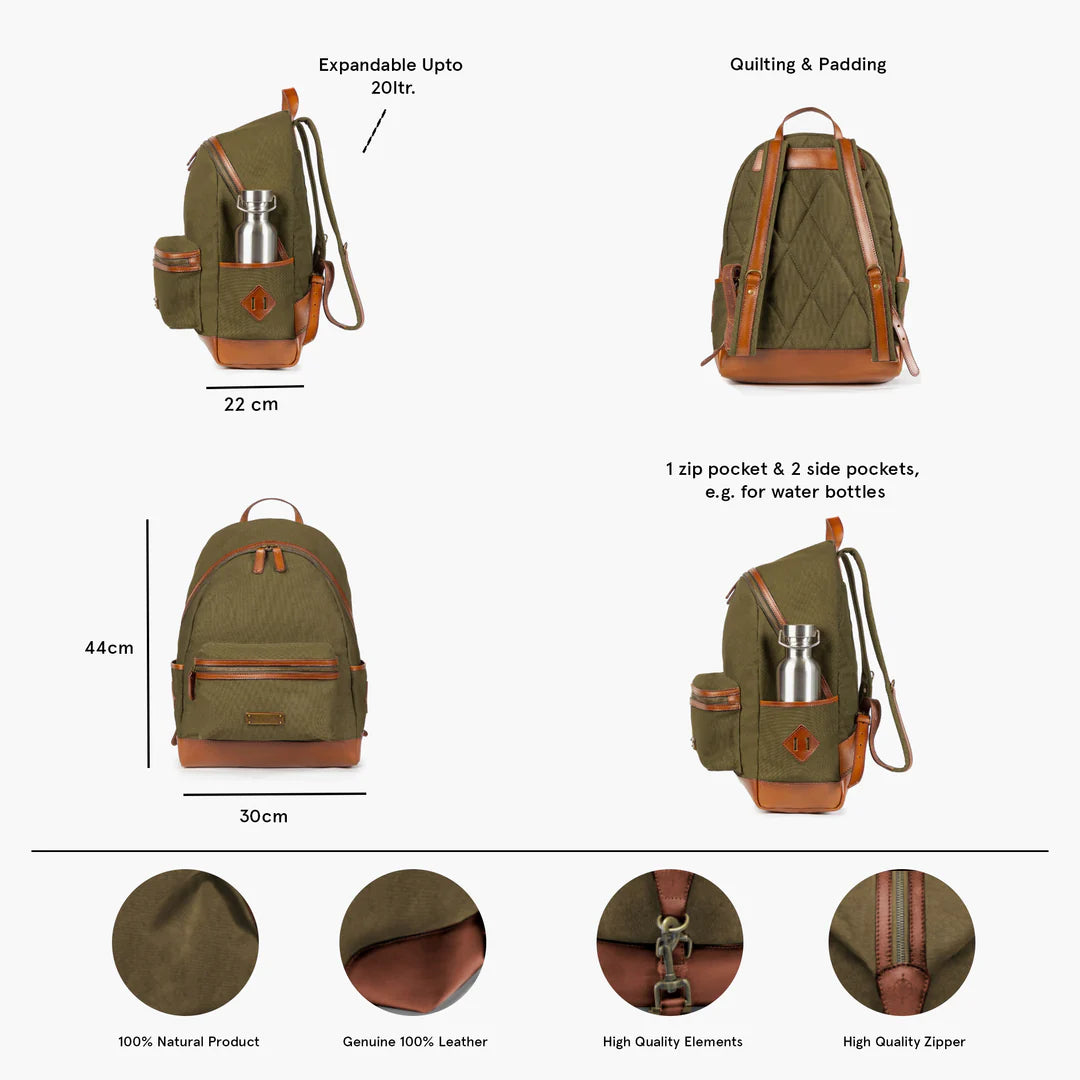 DRAKENSBERG Backpack »LENNY« Olive-Green