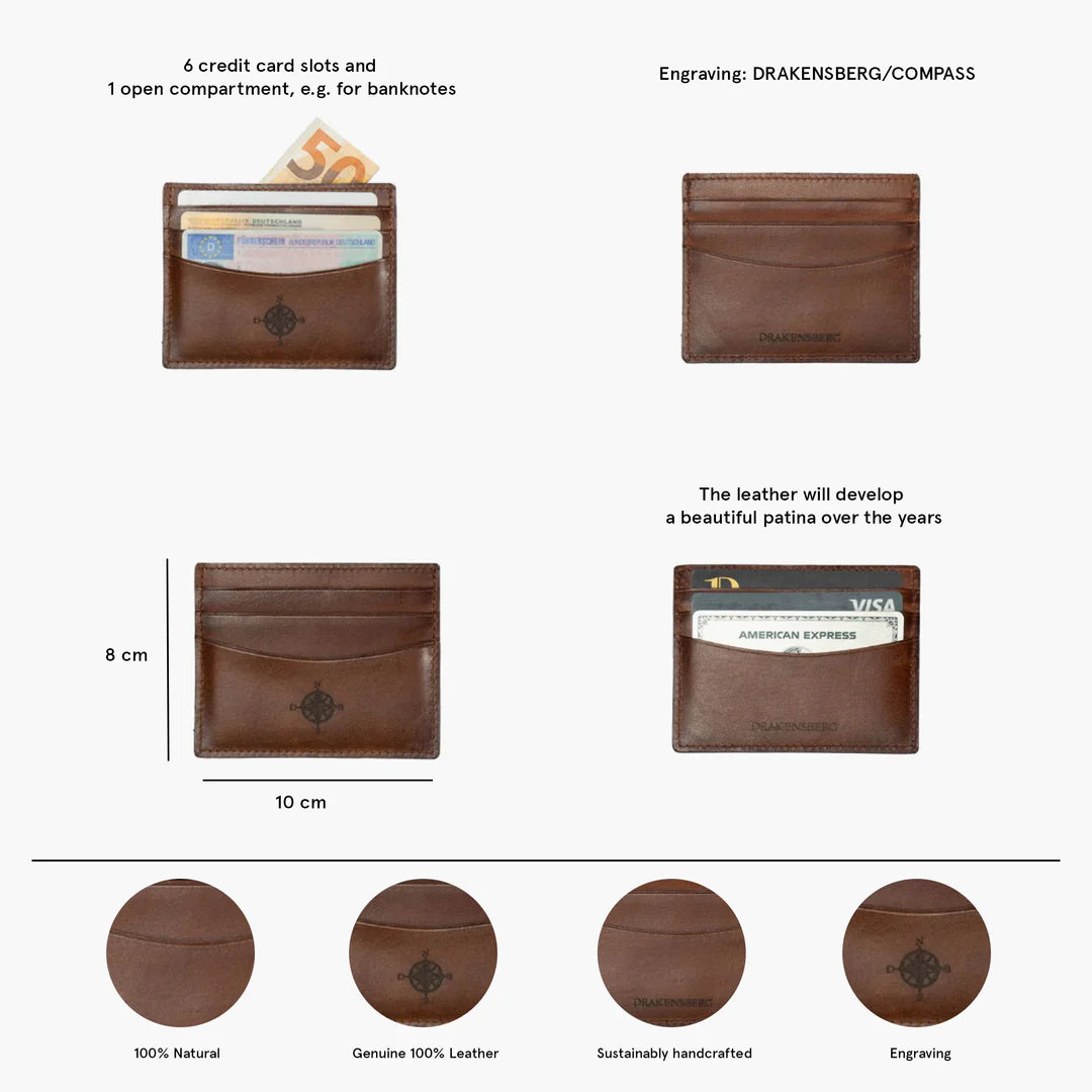 DRAKENSBERG Card Wallet »Blake« Tan