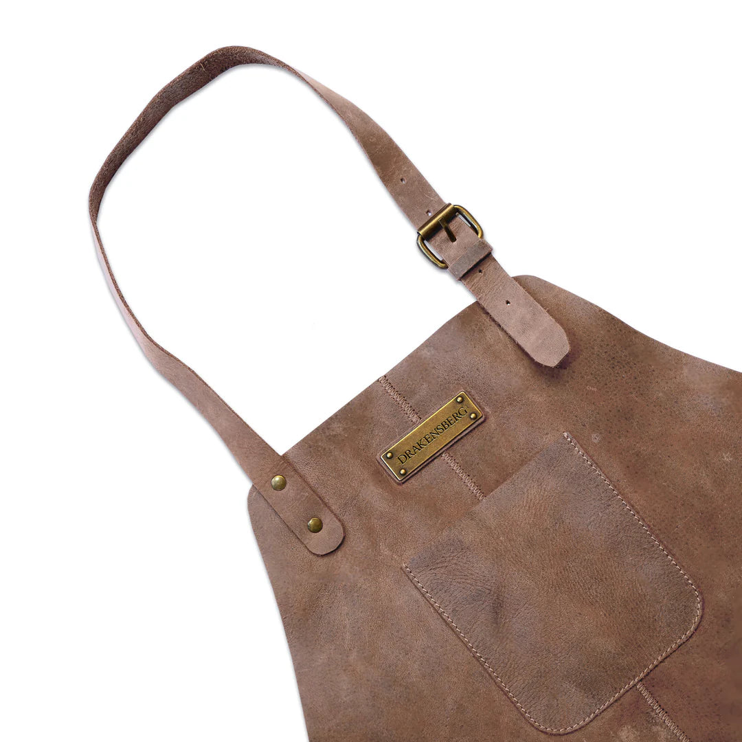 DRAKENSBERG Set/2 grill apron »Bob« & knife bag »Blade« Havana-Brown