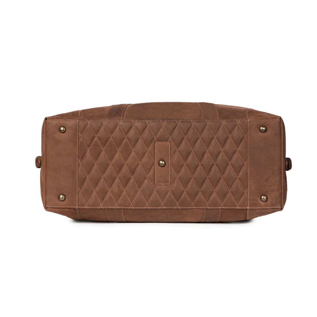 DRAKENSBERG Set/2 weekender »David« & toiletry bag »Ruby« Havana-brown