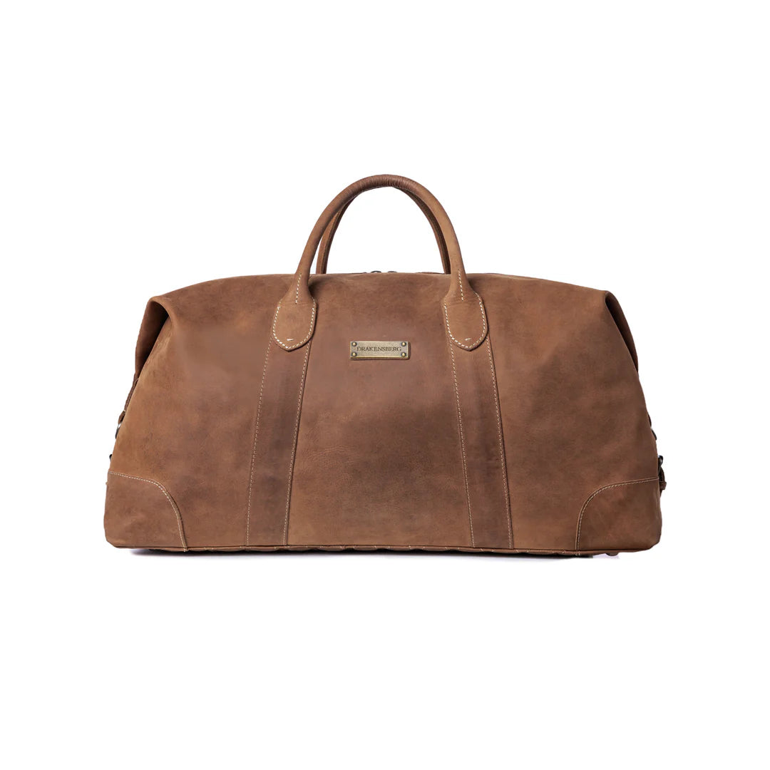 DRAKENSBERG Set/2 weekender »David« & toiletry bag »Ruby« Havana-brown