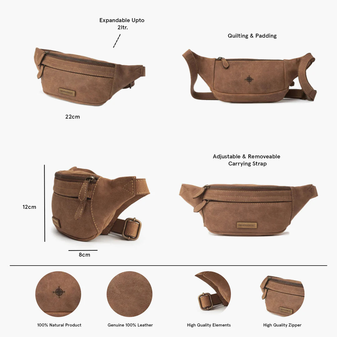 DRAKENSBERG Bum Bag »Mel« Havana-Brown