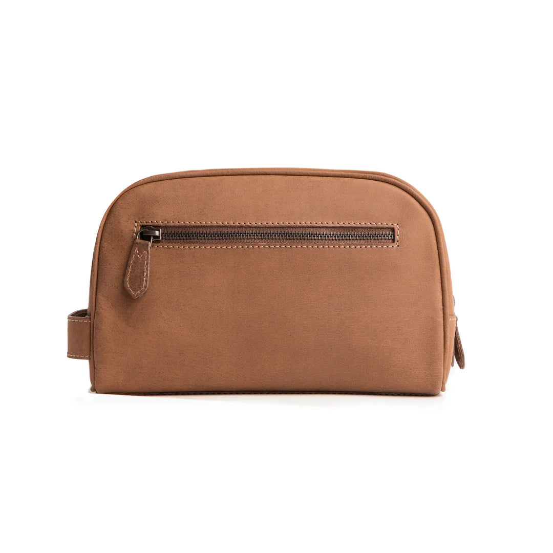 DRAKENSBERG Set/2 Weekender »Finn« & Toiletry Bag »Ben« Havana-brown