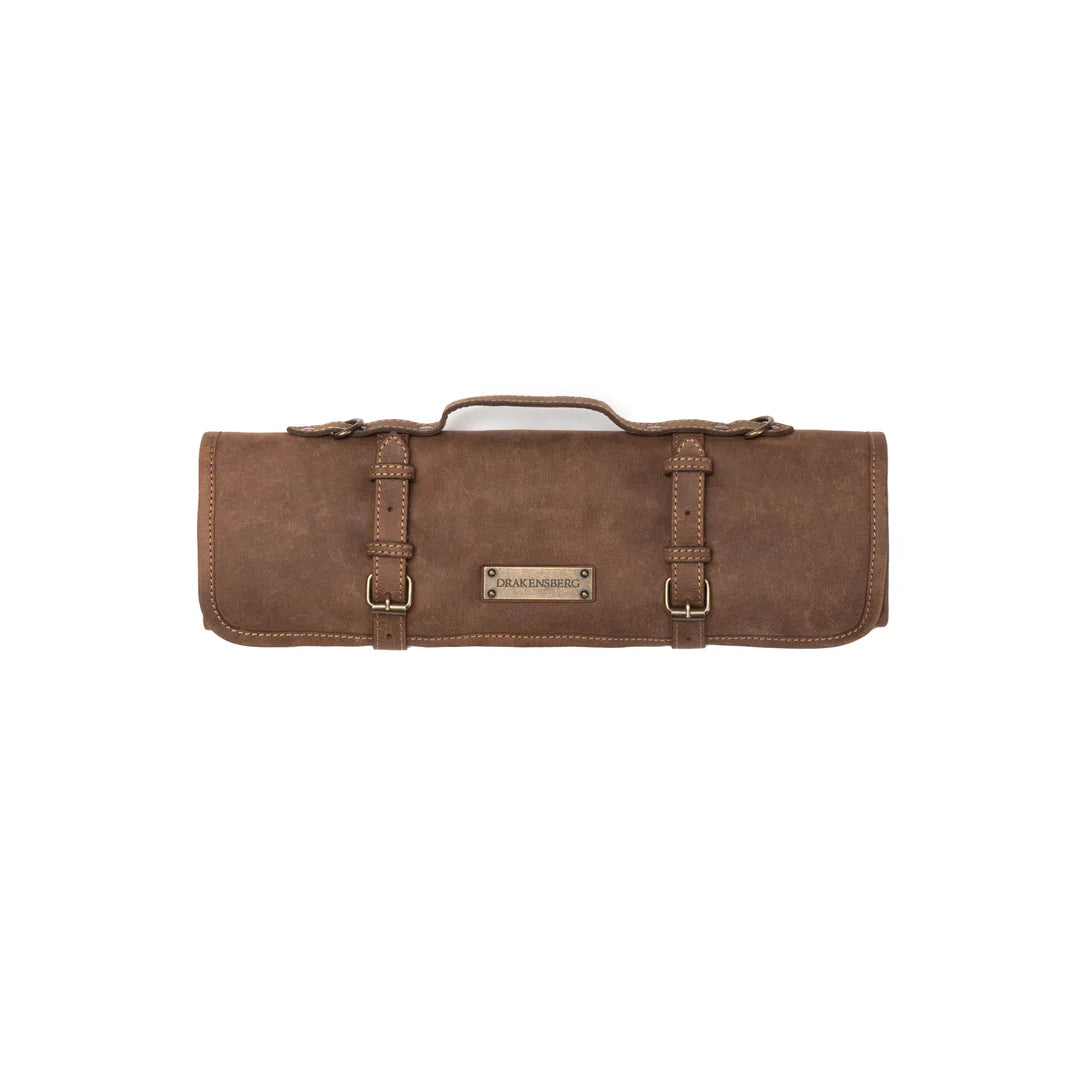 DRAKENSBERG Set/2 grill apron »Bob« & knife bag »Blade« Havana-Brown