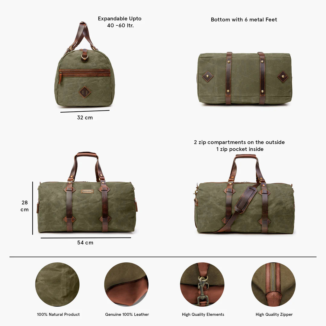 DRAKENSBERG Duffle bag »Cody« Forest-Green