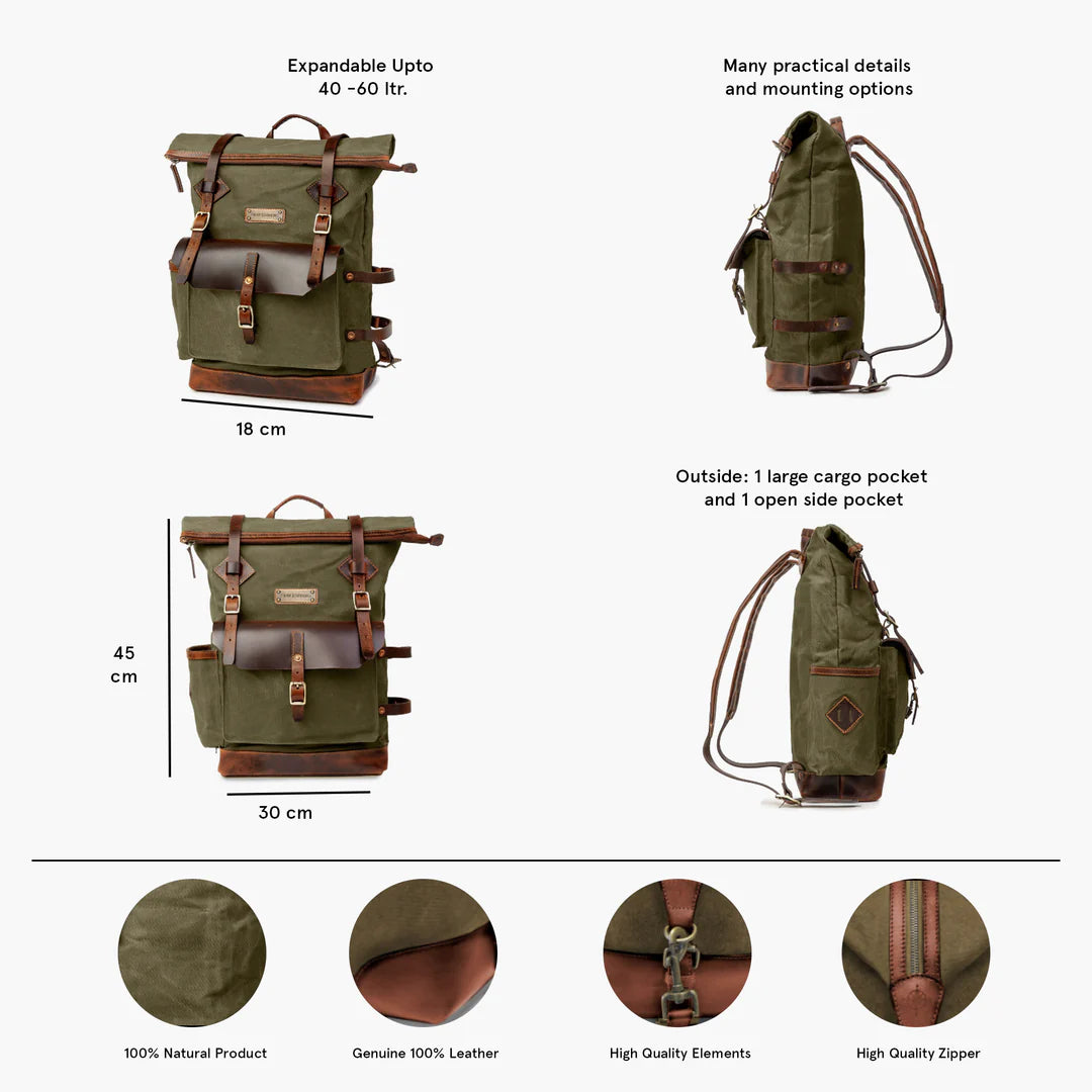 DRAKENSBERG Backpack »Adam« Forest-Green