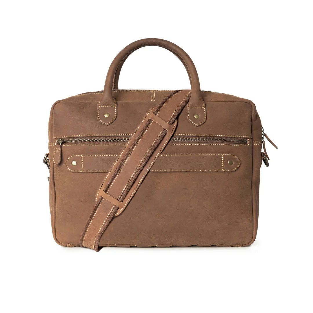 DRAKENSBERG Briefcase »Hugo« Havana-Brown