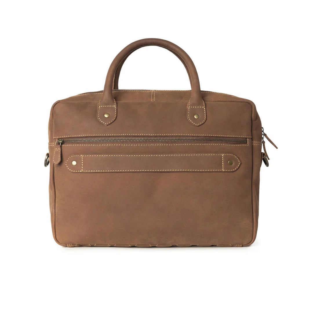 DRAKENSBERG Briefcase »Hugo« Havana-Brown