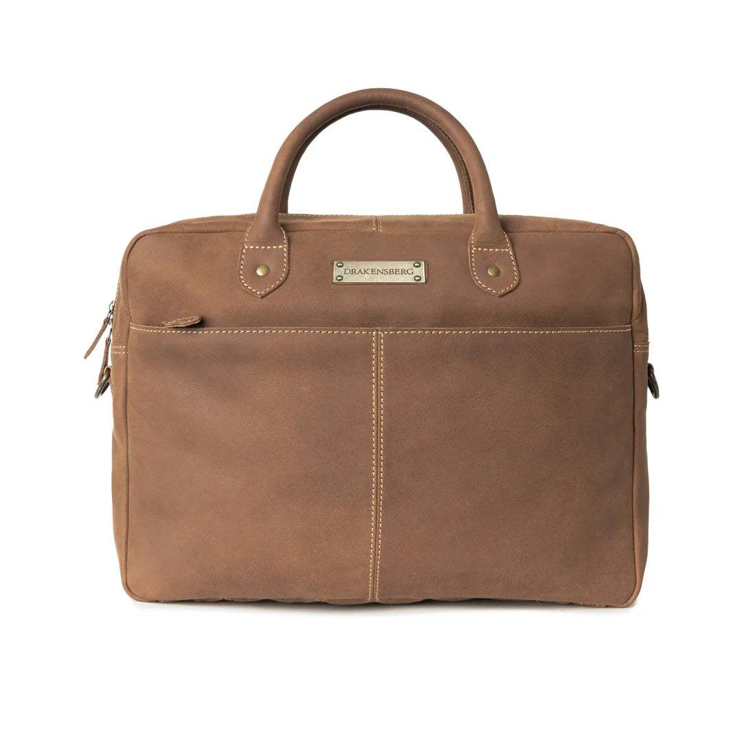 DRAKENSBERG Briefcase »Hugo« Havana-Brown