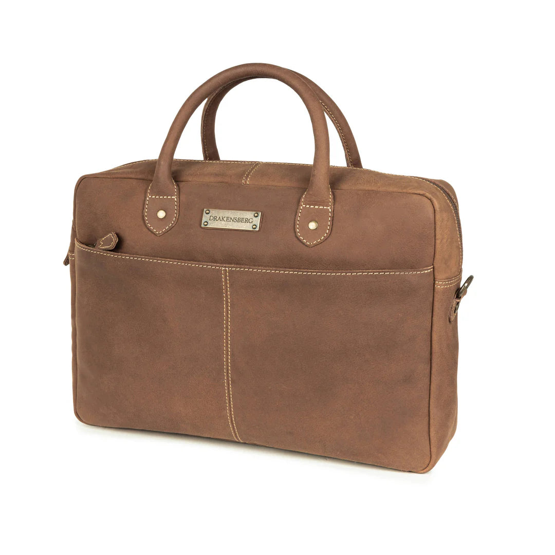 DRAKENSBERG Briefcase »Hugo« Havana-Brown