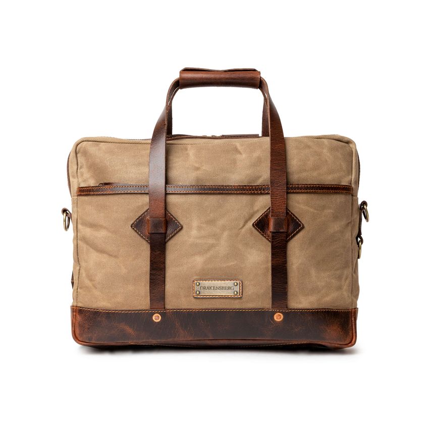 DRAKENSBERG Briefcase »Noah« Khaki-Sand