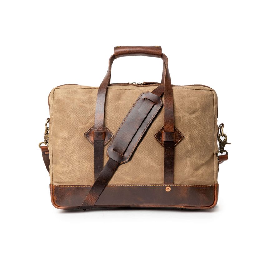 DRAKENSBERG Briefcase »Noah« Khaki-Sand