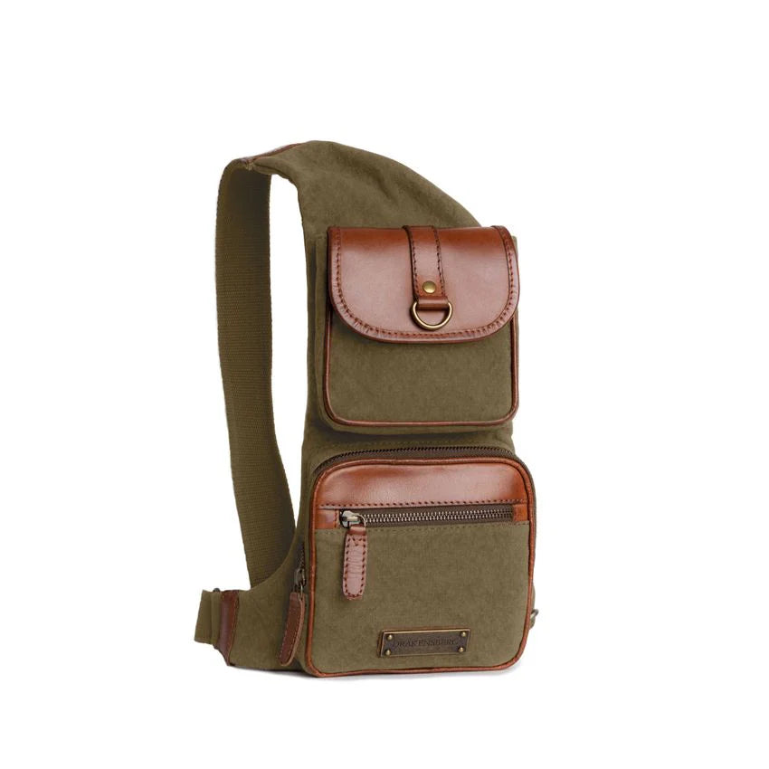 DRAKENSBERG Sling Backpack »Mateo« Olive-Green