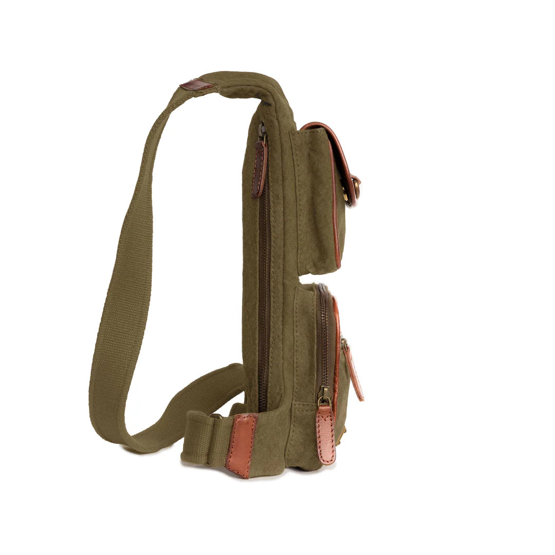 DRAKENSBERG Sling Backpack »Mateo« Olive-Green