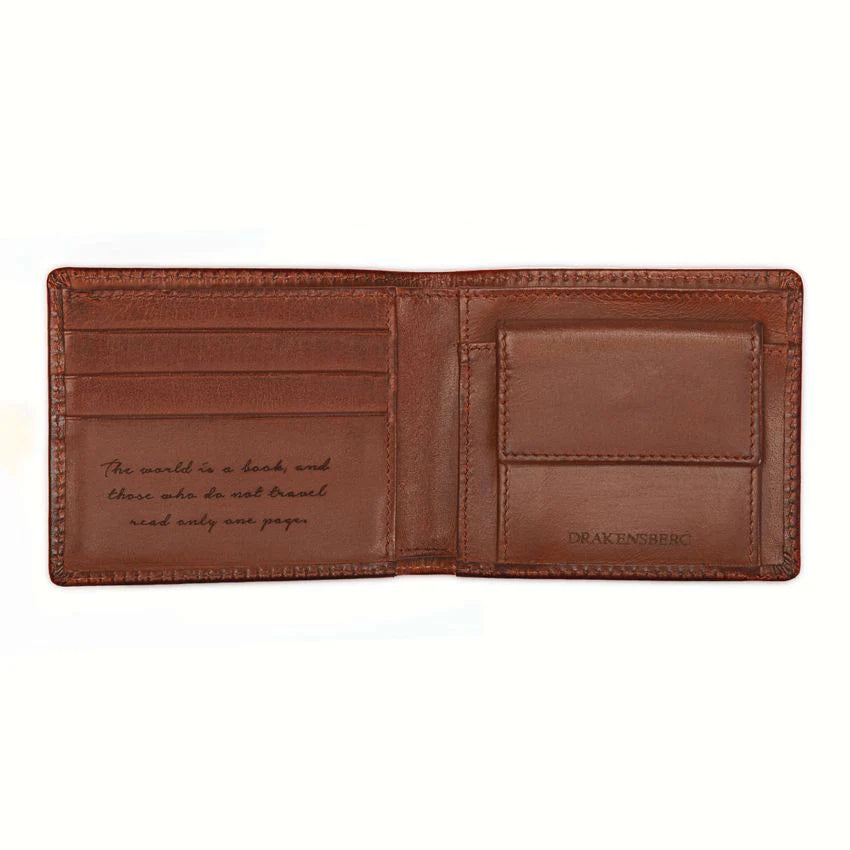 DRAKENSBERG Giftset - Wallet & Keychain Vintage Brown