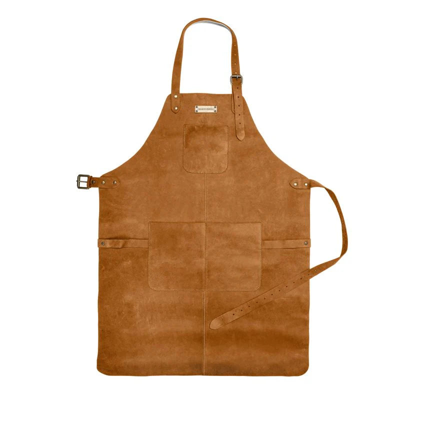 DRAKENSBERG BBQ Apron »Bob« Cognac-Brown