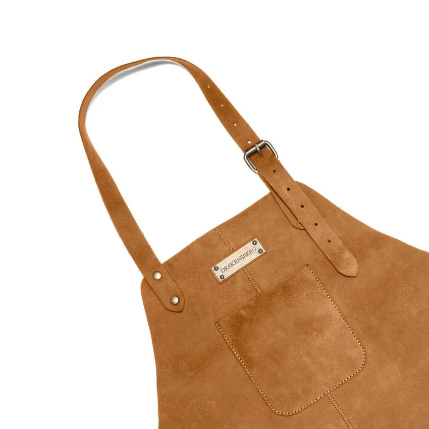 DRAKENSBERG BBQ Apron »Bob« Cognac-Brown