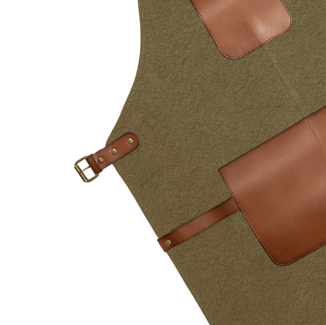 DRAKENSBERG BBQ Apron »Bob« Olive-Green