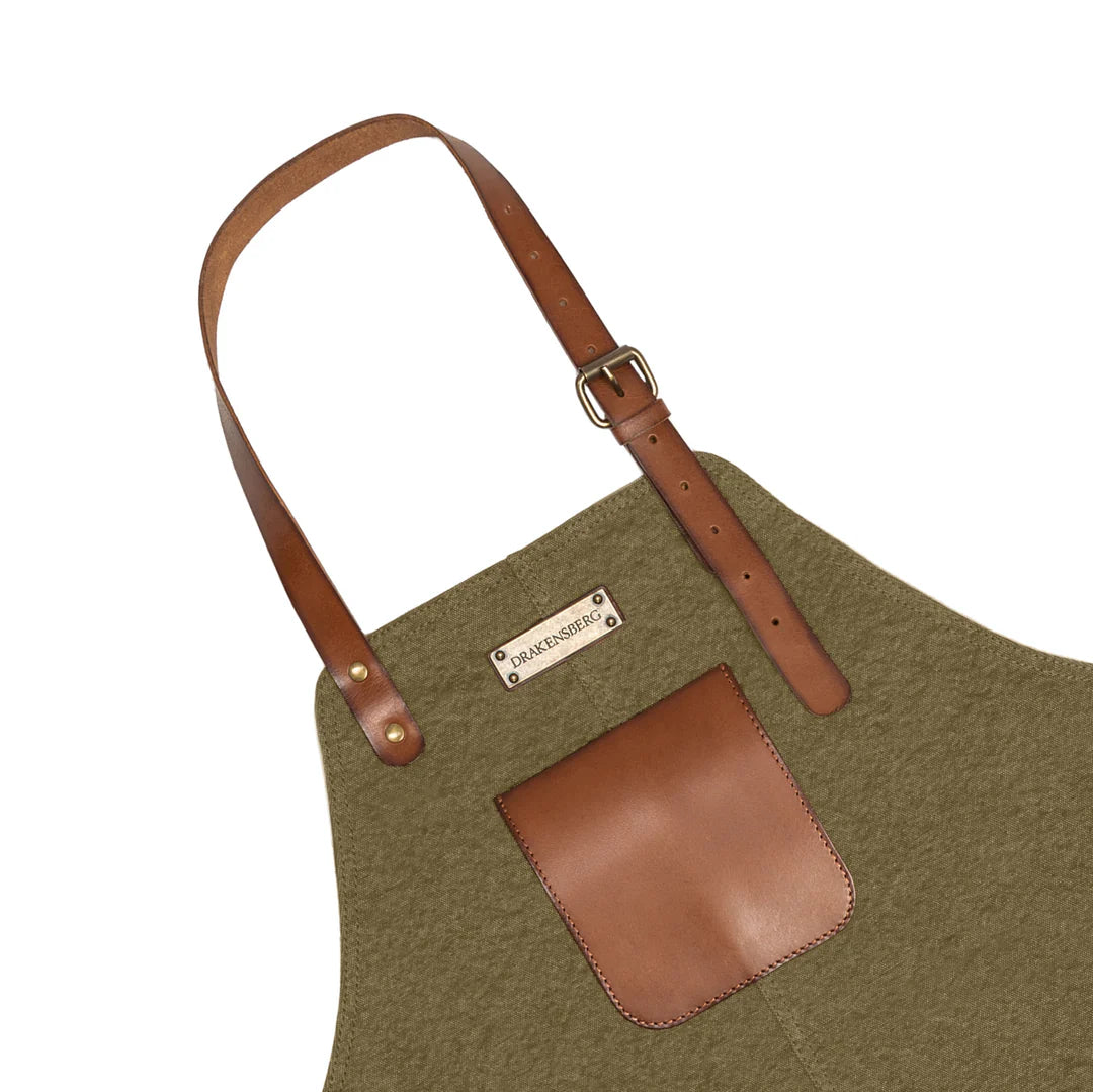 DRAKENSBERG BBQ Apron »Bob« Olive-Green