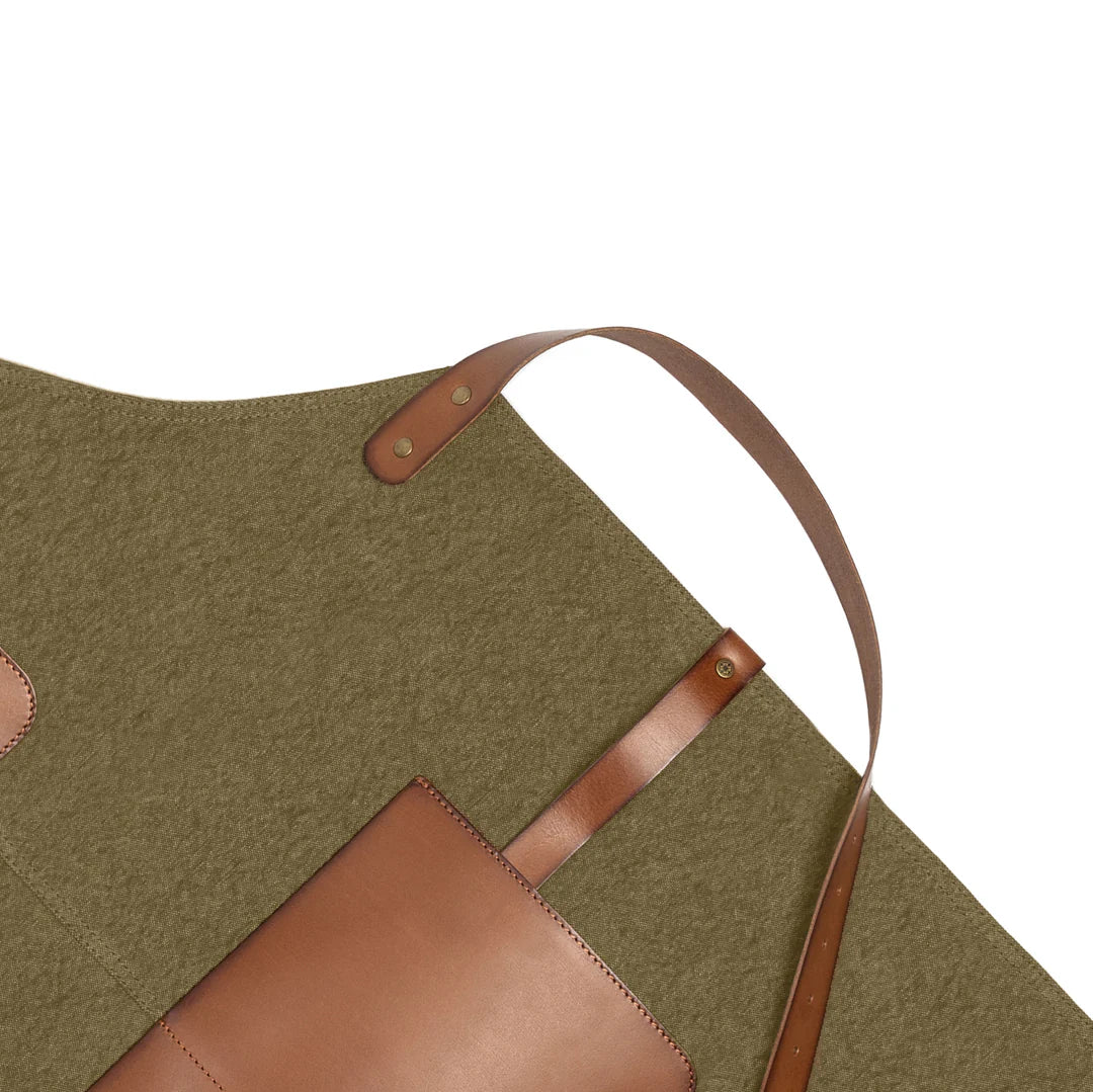 DRAKENSBERG BBQ Apron »Bob« Olive-Green