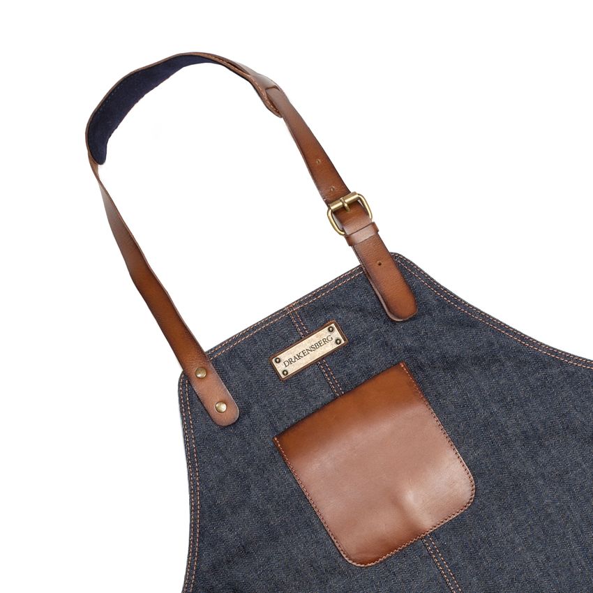 DRAKENSBERG BBQ Apron »Bob« Denim-Blue