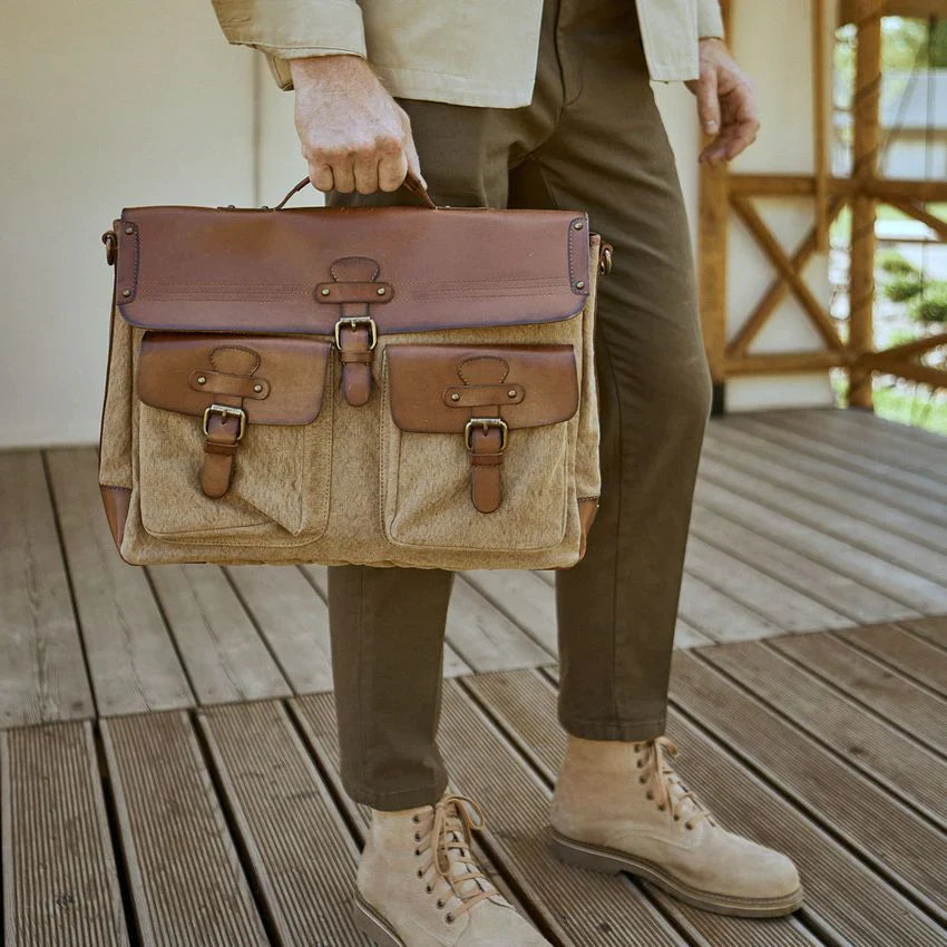 DRAKENSBERG Messenger Bag »Milo« Khaki-Beige