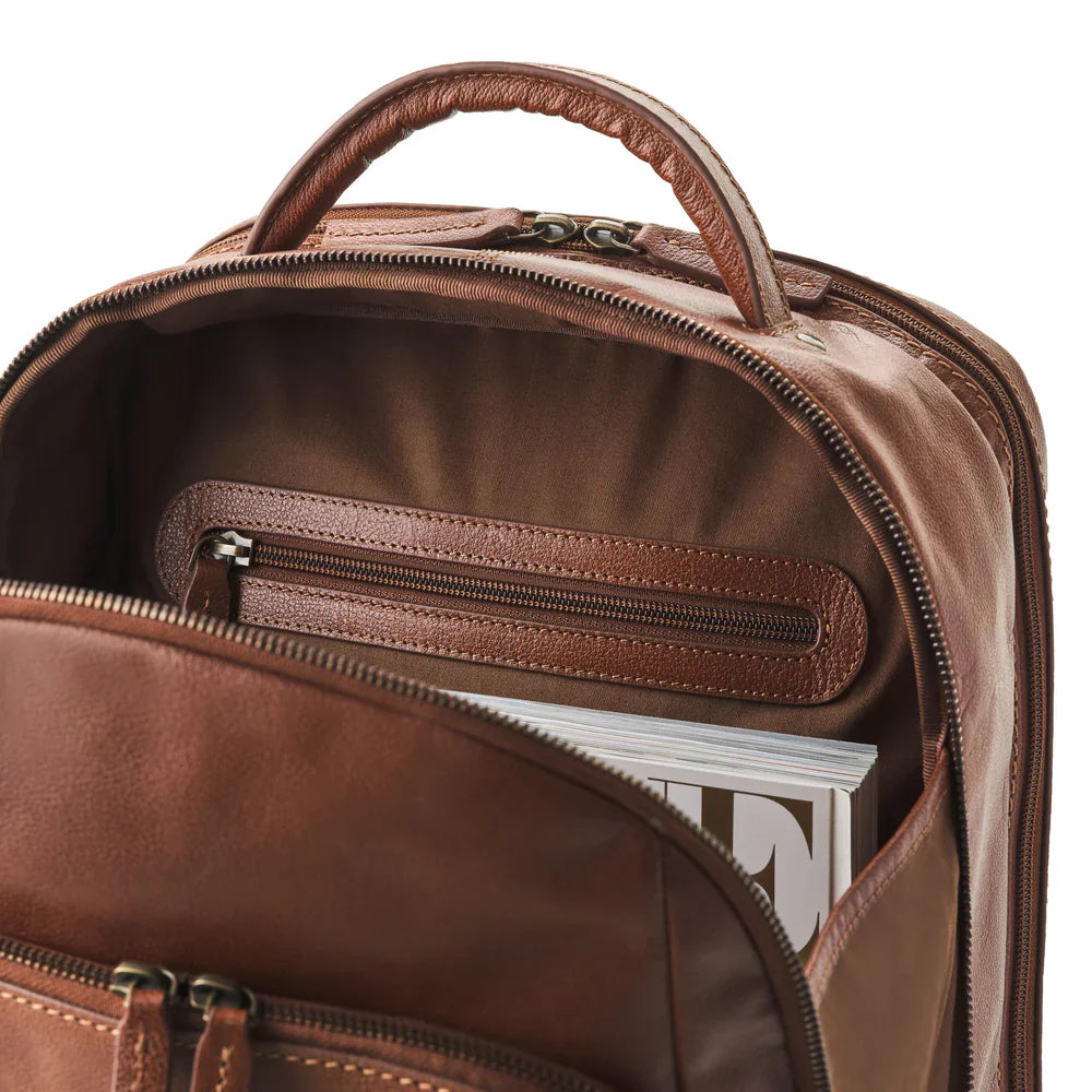 DRAKENSBERG Backpack »Frederico« Chestnut-Brown