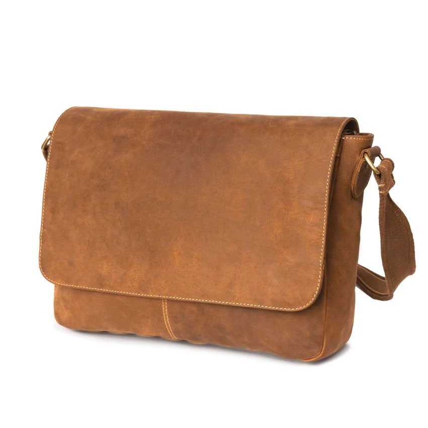 DRAKENSBERG Messenger bag »Leon« Cognac-Brown