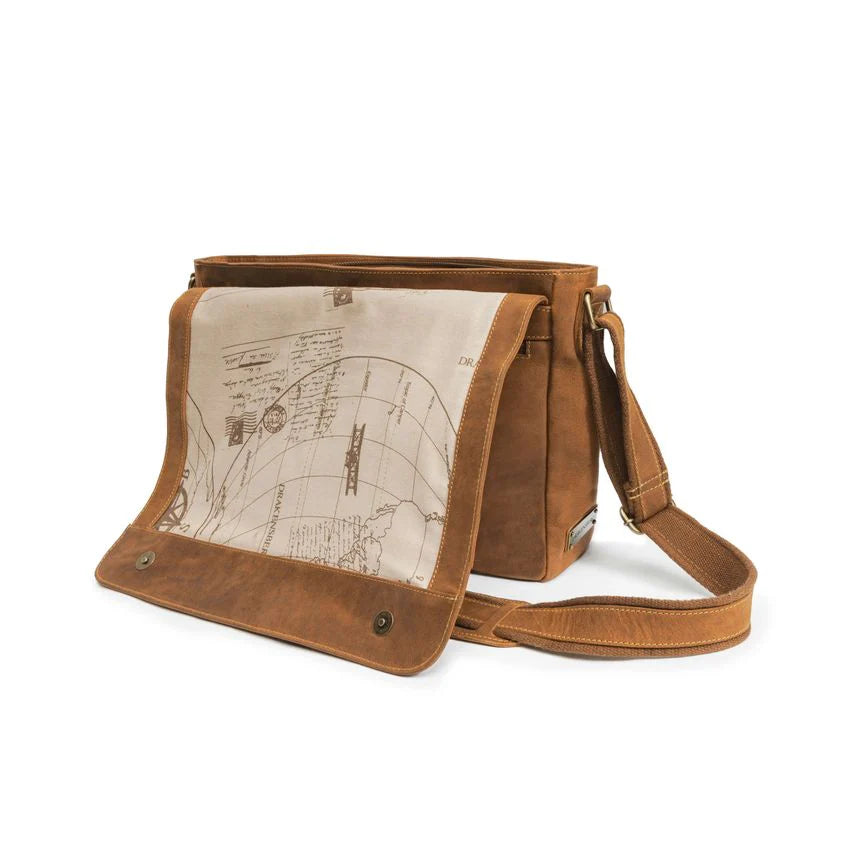 DRAKENSBERG Messenger bag »Leon« Cognac-Brown