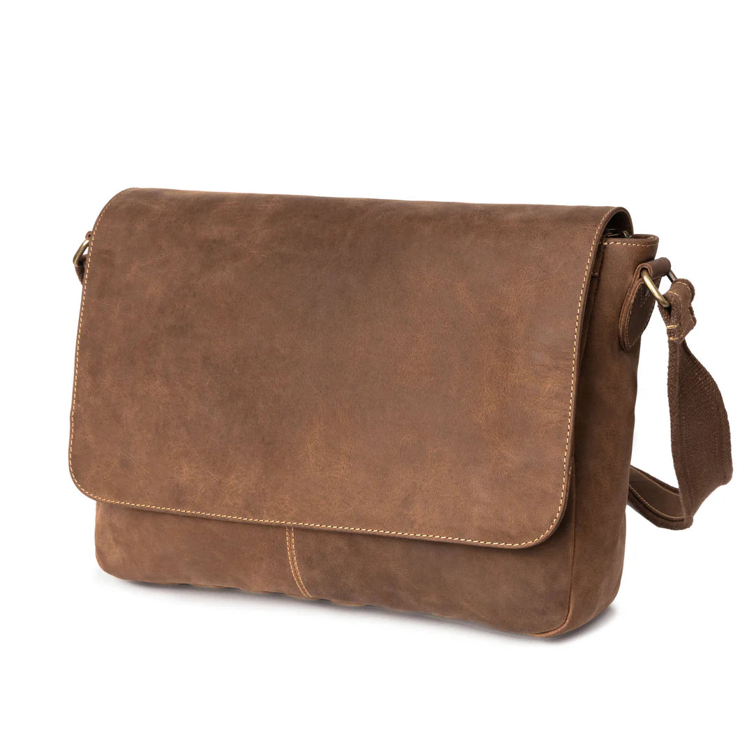 DRAKENSBERG Messenger bag »Leon« Havana-Brown