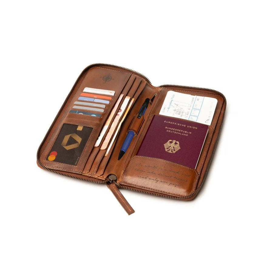 DRAKENSBERG Travel Wallet »Travis« Tan