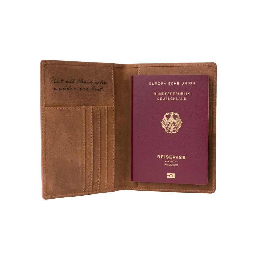 DRAKENSBERG Passport Holder »Pete« Havana-Brown