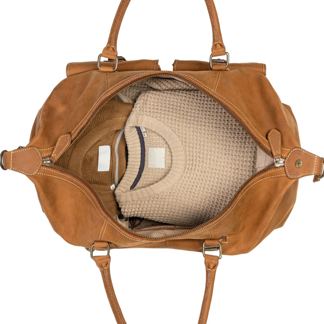 DRAKENSBERG Duffle bag »Ray« Cognac-Brown