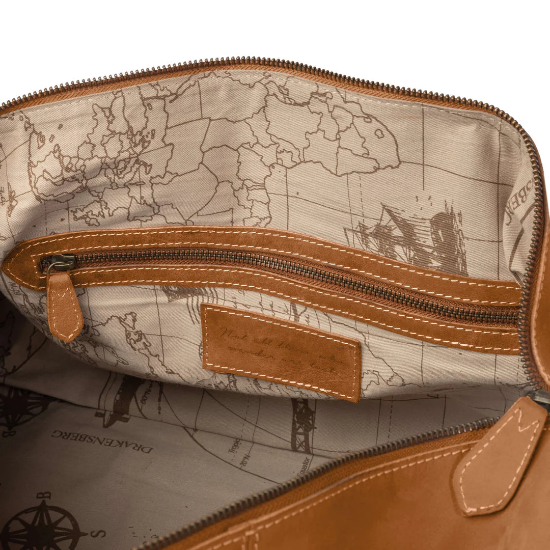 DRAKENSBERG Duffle bag »Ray« Cognac-Brown