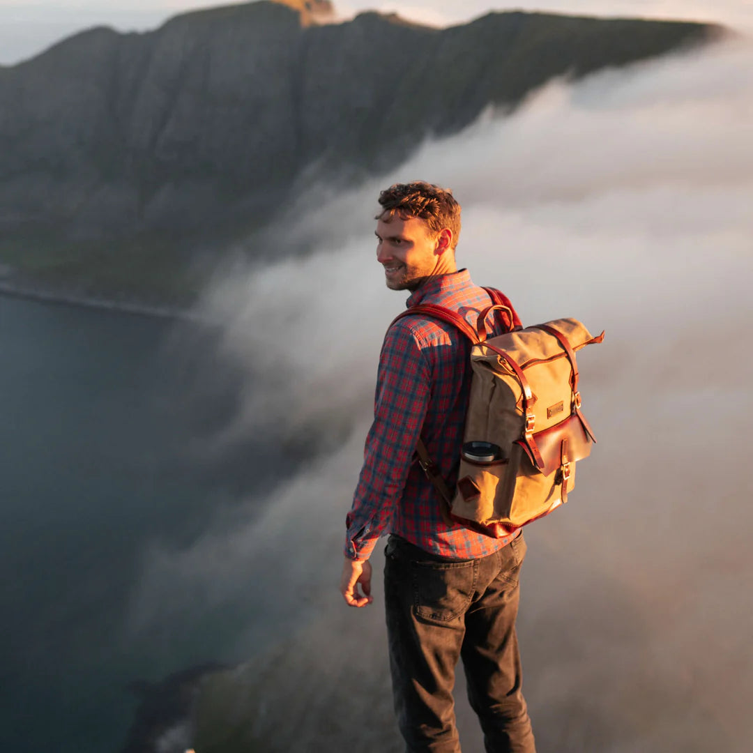 DRAKENSBERG Backpack »Adam« Khaki-Sand