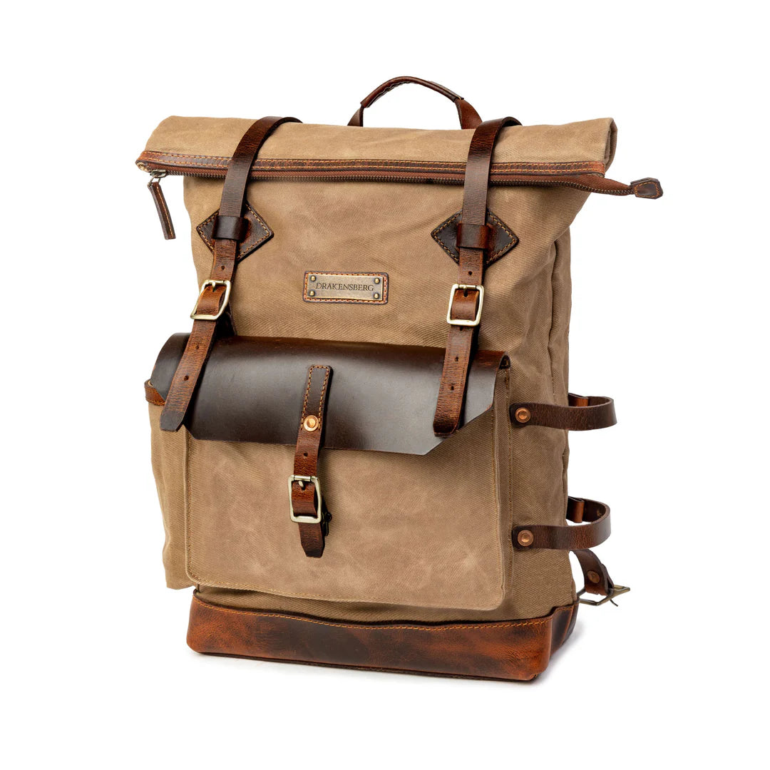 DRAKENSBERG Backpack »Adam« Khaki-Sand