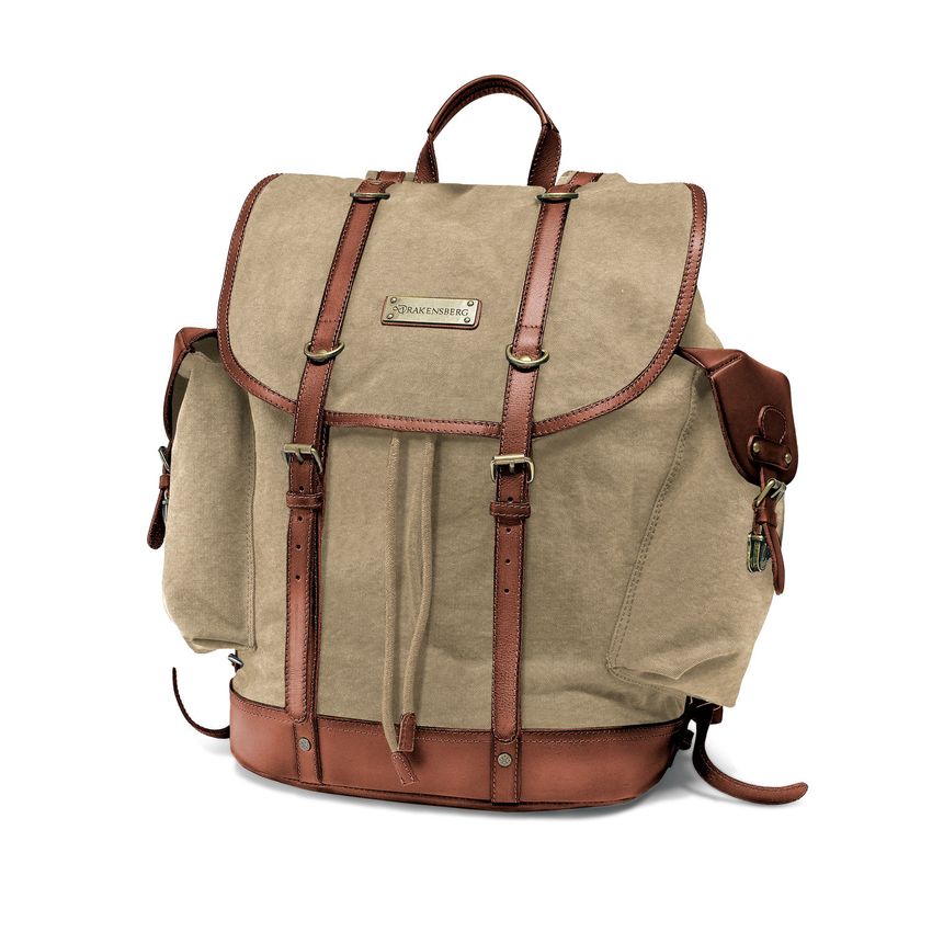 DRAKENSBERG Backpack »Henry« Khaki-Beige