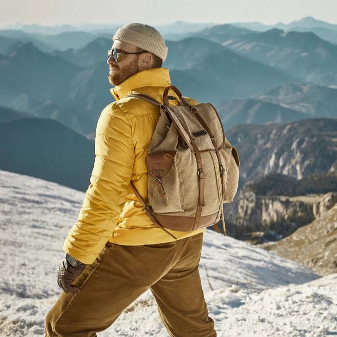 DRAKENSBERG Backpack »Henry« Khaki-Beige